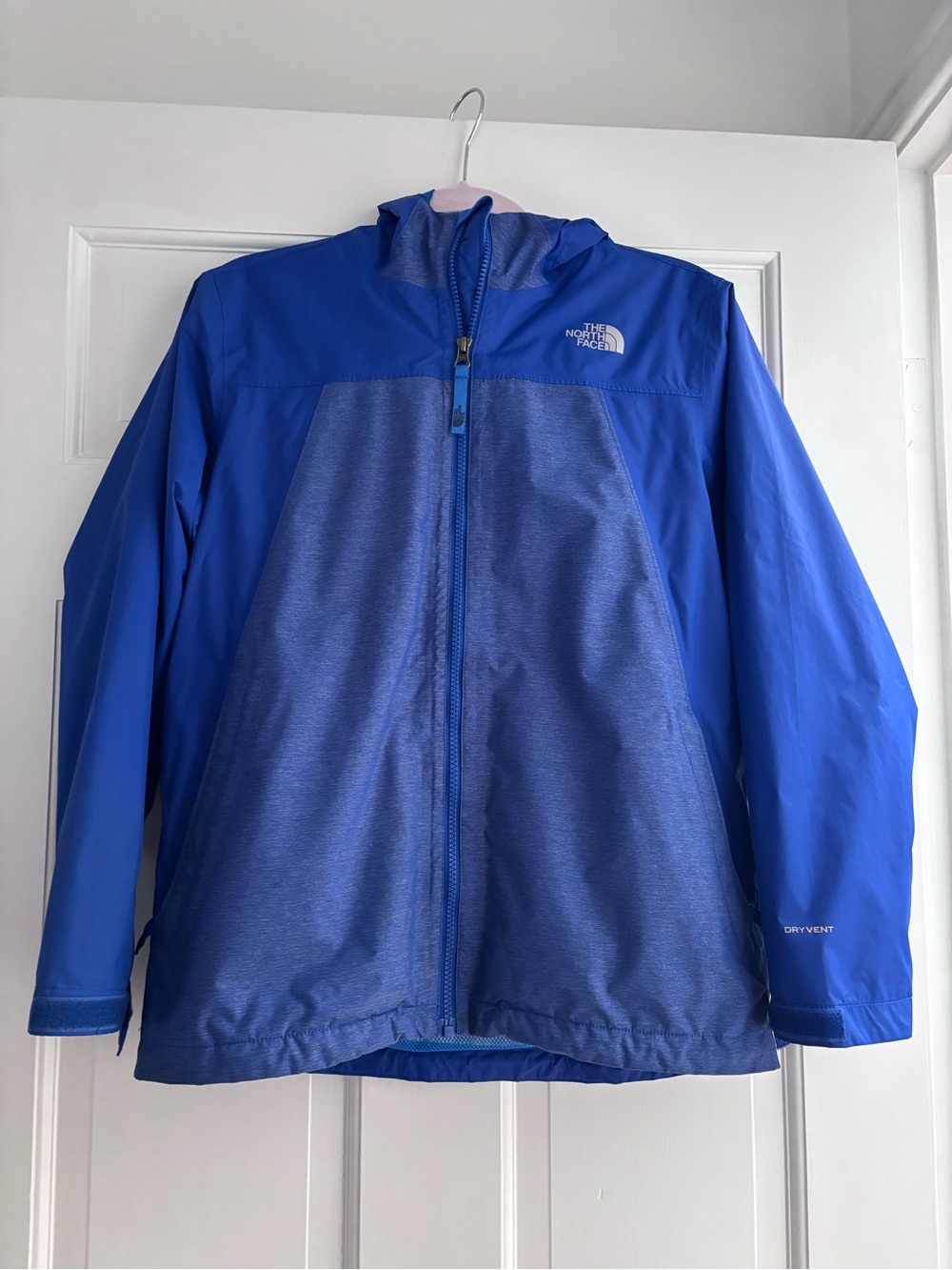 The North Face Kids Blue Hooded Rain Jacket